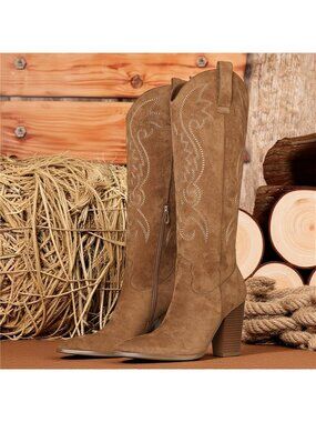 NWT Women's Knee-High Cowboy Boots
